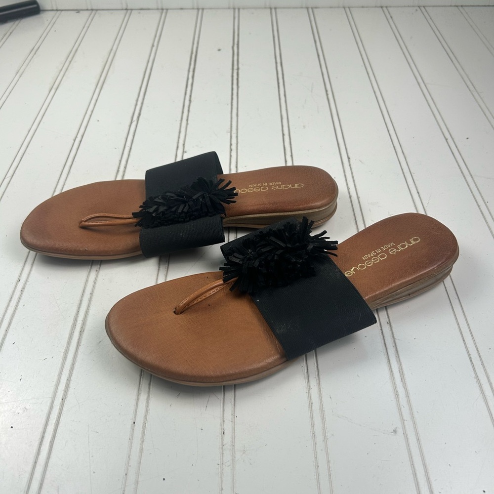 Andrรจ Assous Novalee Neutral Featherweights Sandals Womenโs Size 6-6.5 $20 - Picture 7 of 9